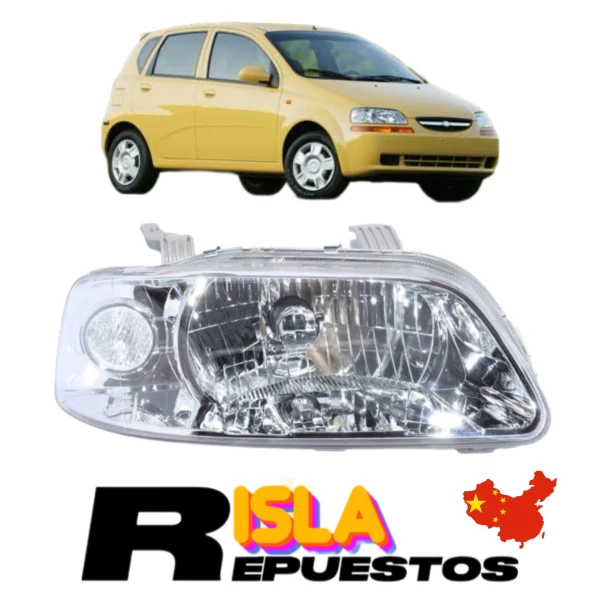 Optico Derecho Para Chevrolet Aveo 2004 2006 1.4